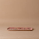 Check Pattern Flowers Enamelled Tray tray Roomytown Inc (Faire)