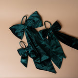 Green Velvet Bow Ornament