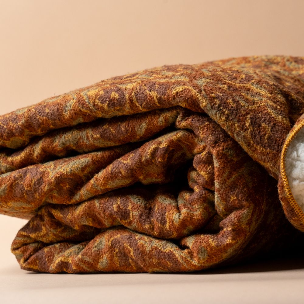 Floral Sherpa Throw Blanket blanket Indaba