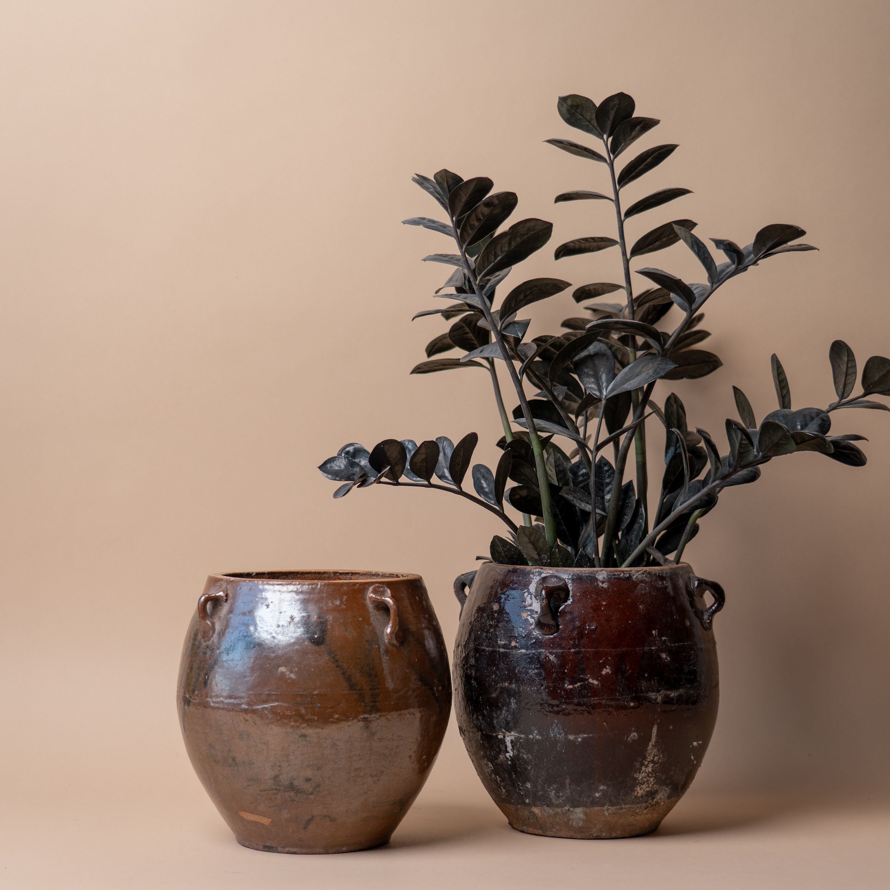 Vintage Freddie Partial Glaze Pot 0-VINTAGE-pot Hauer Market