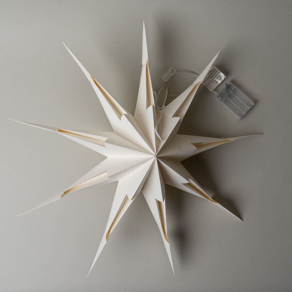 Recycled Paper Star Ornament CHRISTMAS 2025 Creative Co-op (DYA)
