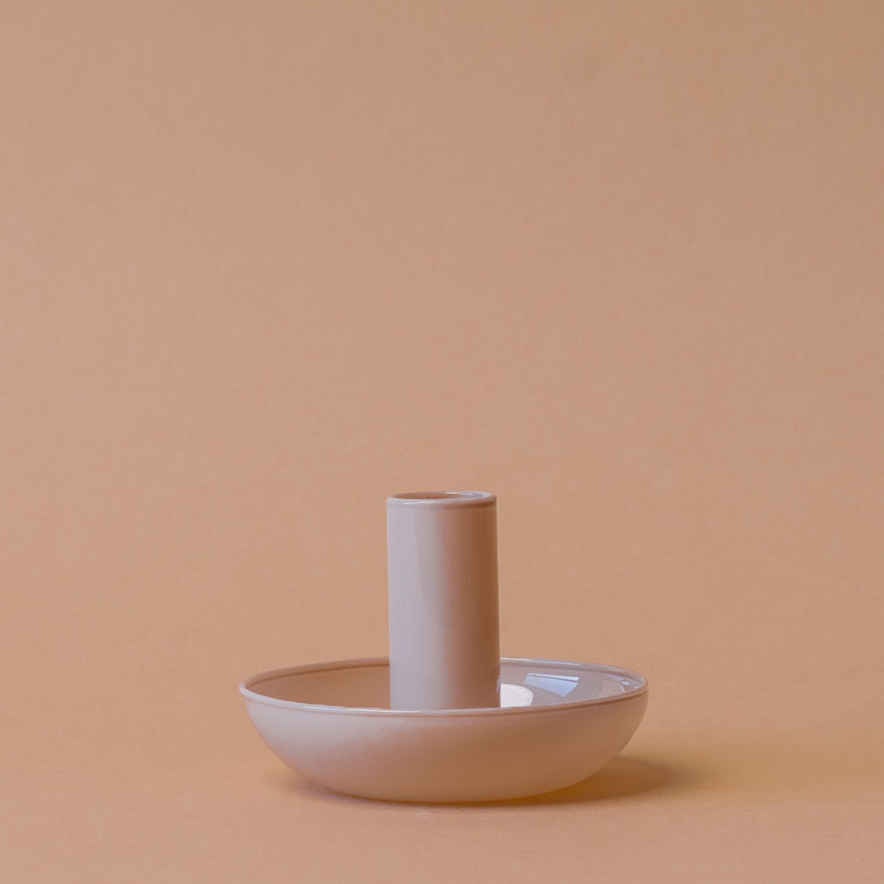 Simple Glass Candle Holder candle holder Abbott Collection Taupe