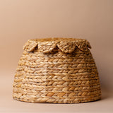 Hyacinth Basket with Scallop Lid