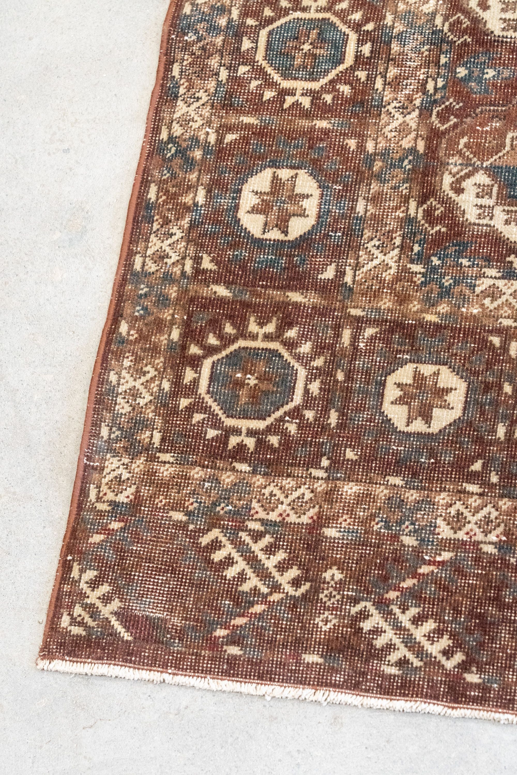 Vintage Turkish Oushak 9'4" x 7'2" VINTAGE - rug Rug & Weave Rugs