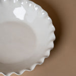 Organic Ruffle Edge Stoneware Dining Collection dinnerware Indaba