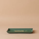 Check Pattern Herbs Enamelled Tray tray Roomytown Inc (Faire)