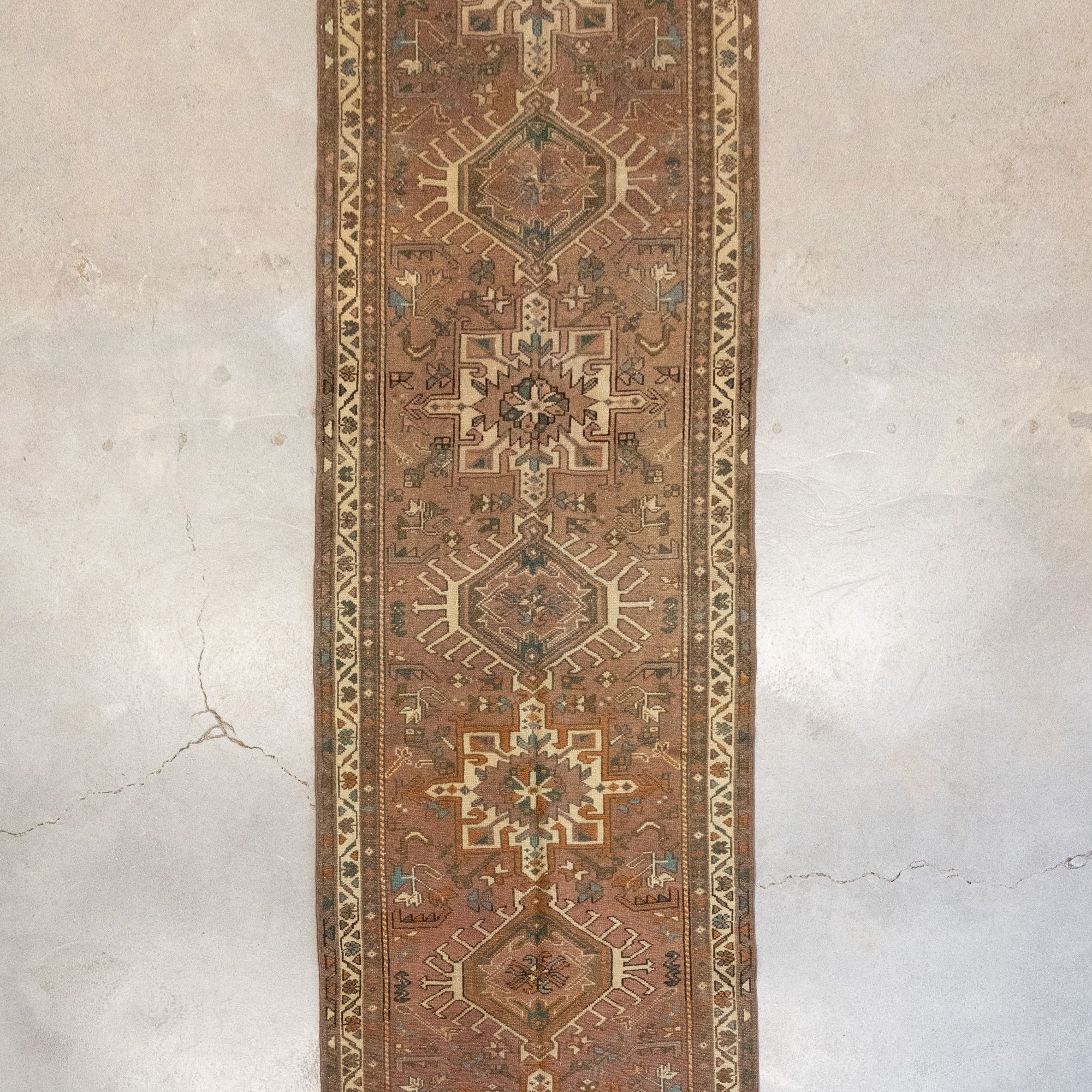 Vintage Heriz Rug 9'6" x 2'8" VINTAGE - rug Rug & Weave Rugs
