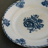 Antique Floral Transferware Dinnerware - Dark Blue - Rug & Weave