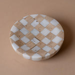 Travertine Check Soap Dish soap dish Luxe B Co (Faire)
