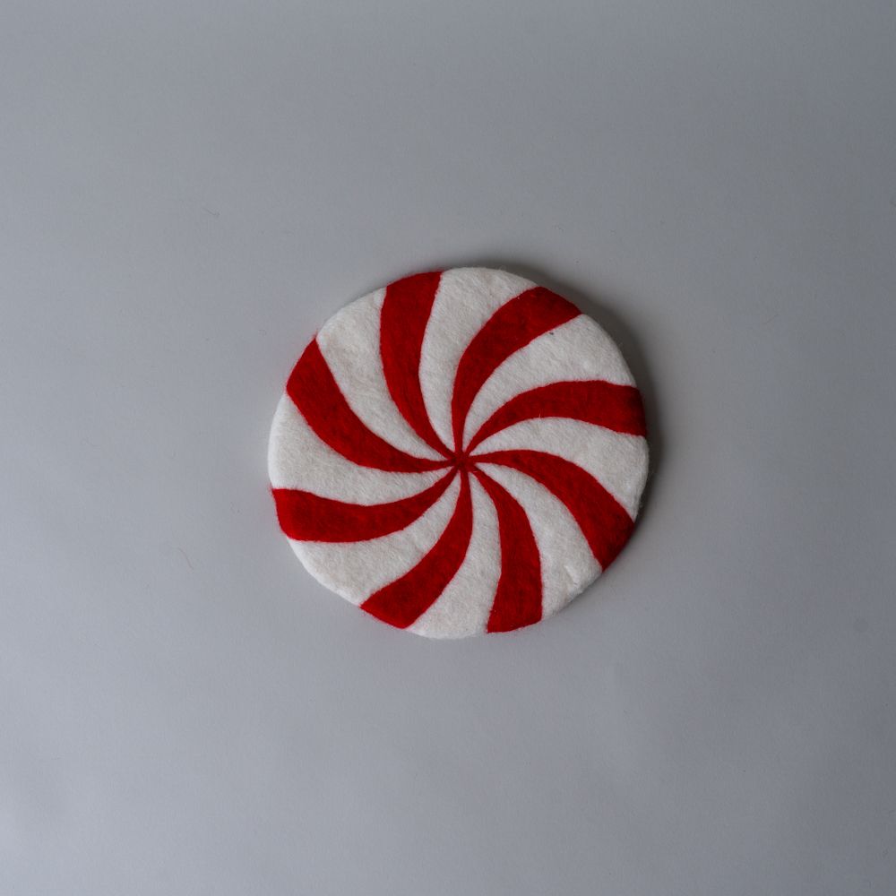 Holiday Swirl Wool Trivet CHRISTMAS 2025 DANICA (Faire)