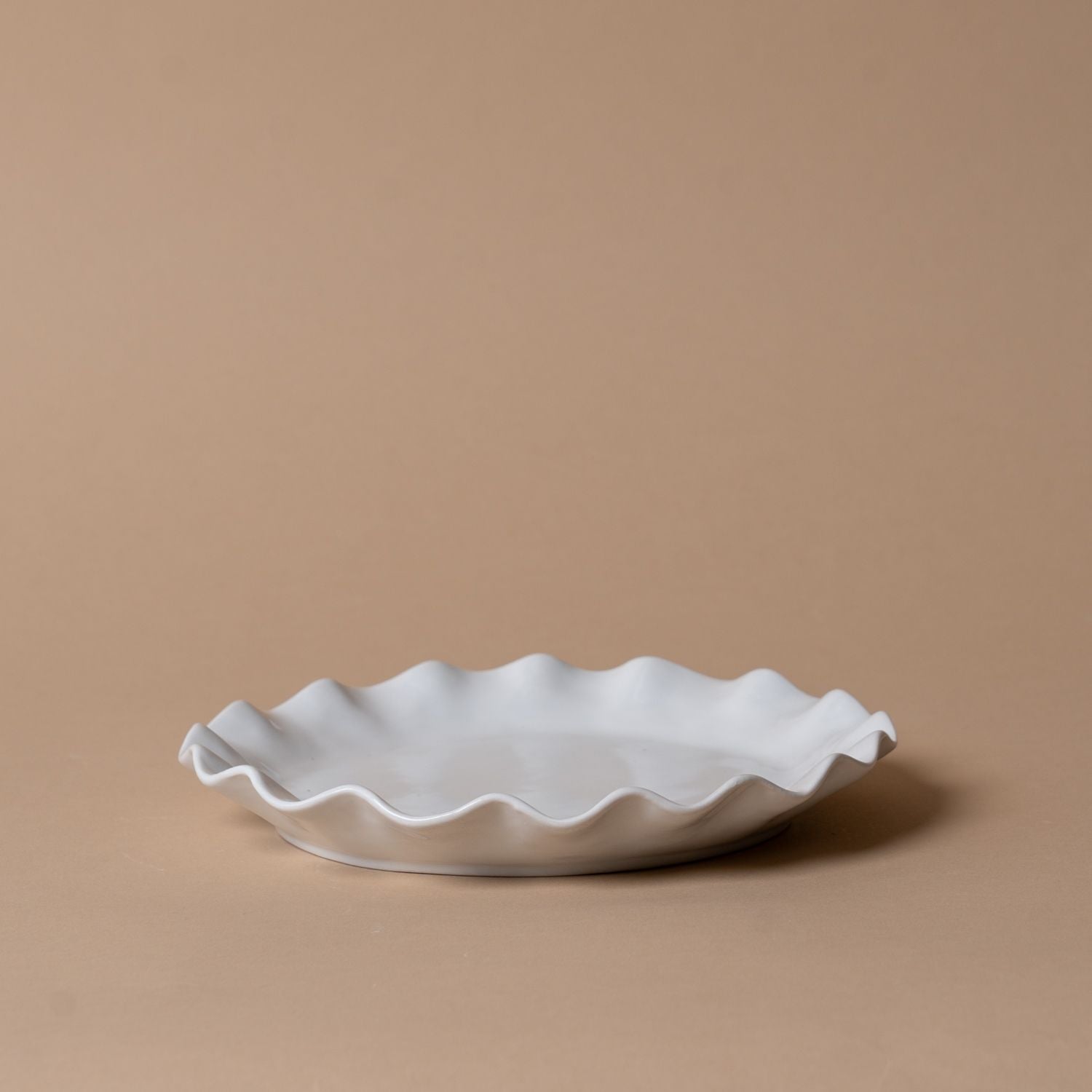 Organic Ruffle Edge Stoneware Dining Collection dinnerware Indaba Salad Plate
