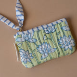 Organic Cotton Floral Pouch reusable bag Paper Mirchi (Faire)
