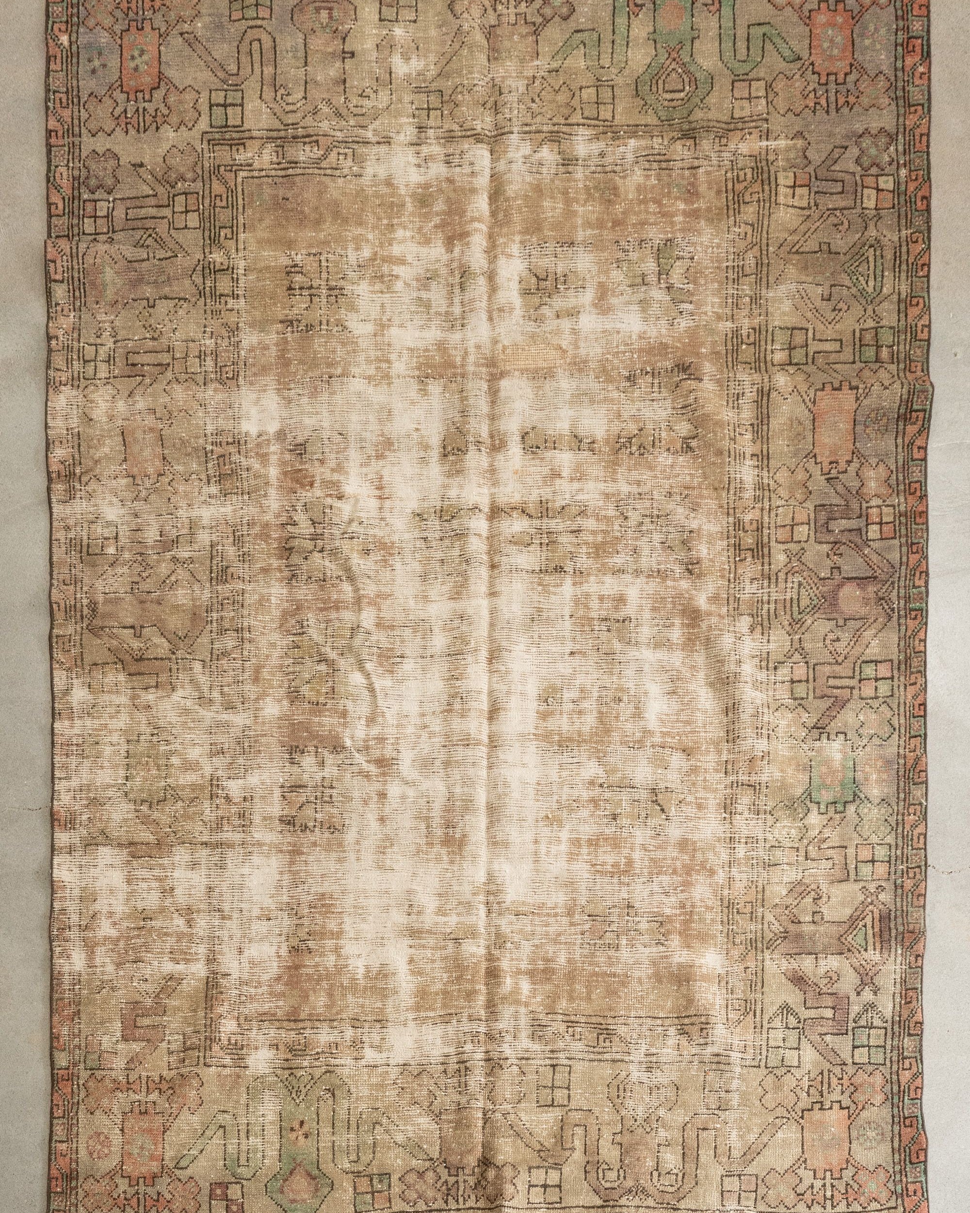 5'8" x 8'7" Vintage Turkish Oushak Rug VINTAGE - rug Rug & Weave Rugs