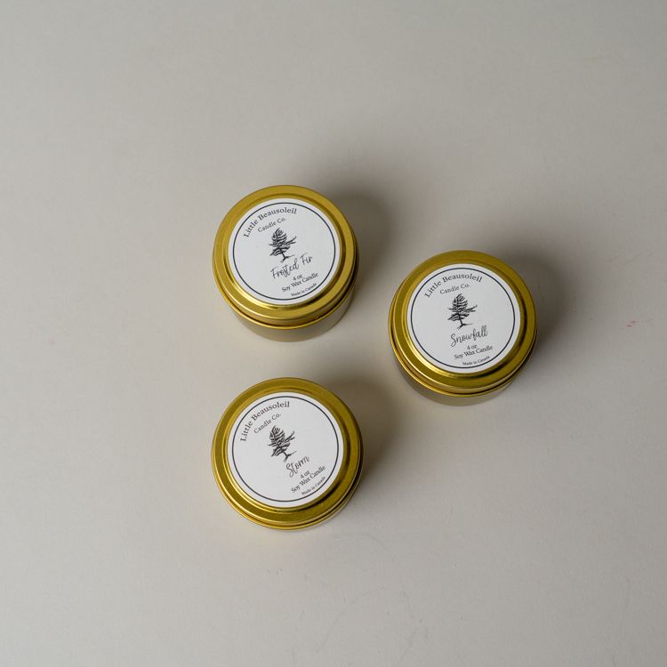 Little Beausoleil Soy Wax Holiday Mini Candle CHRISTMAS 2025 Little Beausoleil Candle Co.