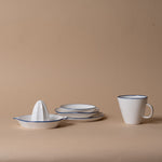 Organic Blue Edge Mini Appetizer Plate plate Tranquillo (DYA)