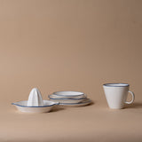 Organic Blue Edge Mini Appetizer Plate plate Tranquillo (DYA)