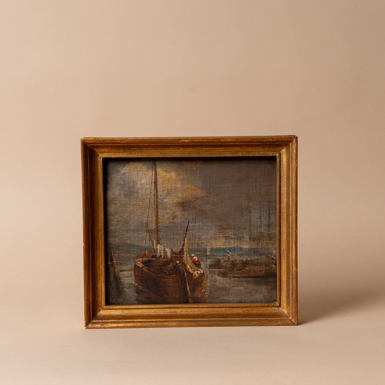 "Voyage No. 3" Framed Vintage Painting ARTWORK - vintage painting Hauer Market