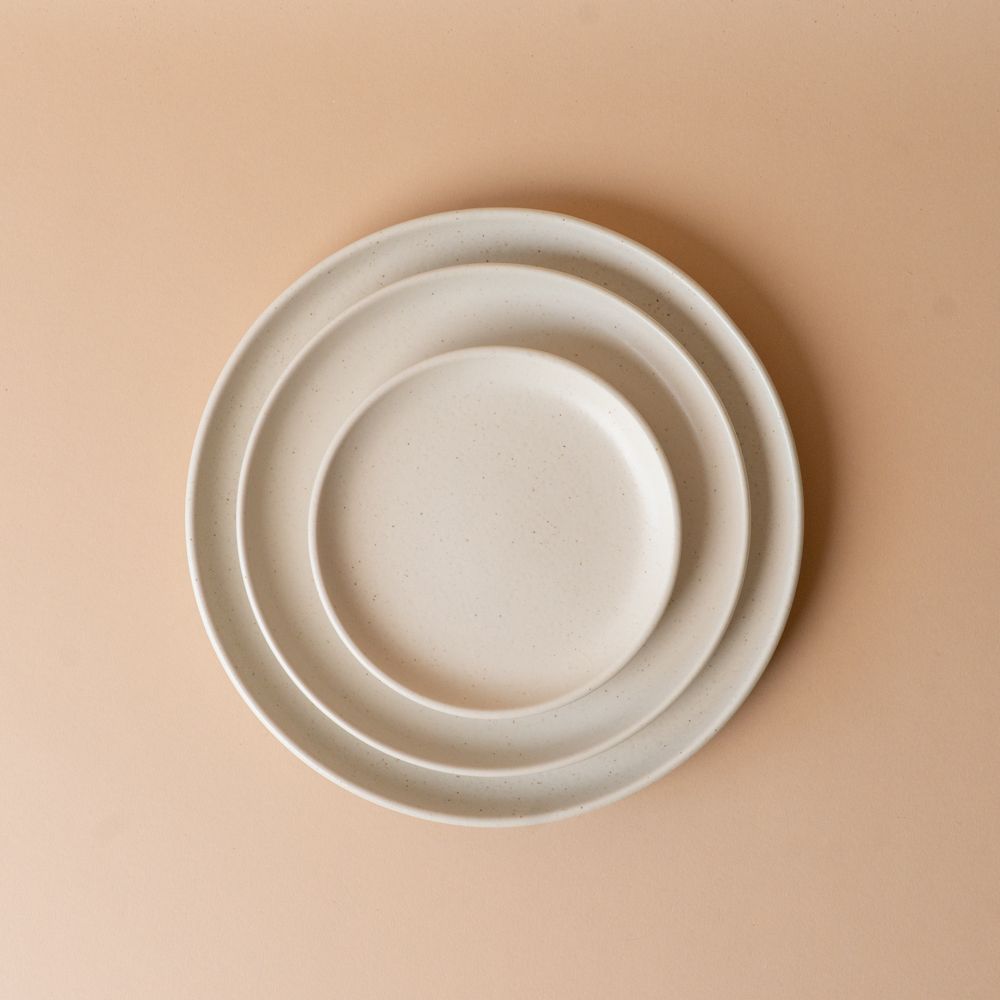 Ceramic Vanilla Plate plate David Shaw