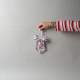 Burgundy Toile Bow Decorative Objects Luxe B Co (Faire) Small