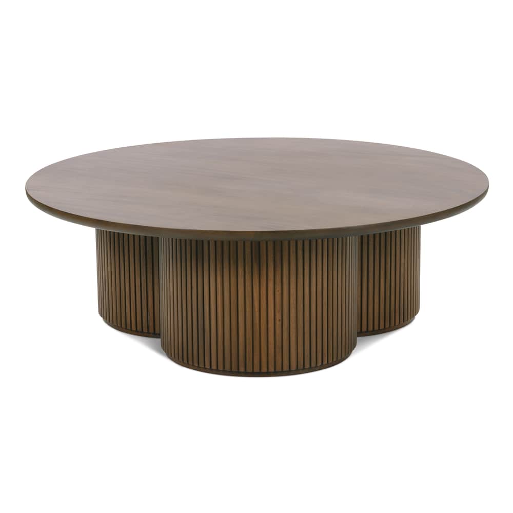 Kindred Fossil Coffee Table - Round Top 4 - a - FURNITURE - Coffee Table - Round Rowe Furniture Seamee Finish