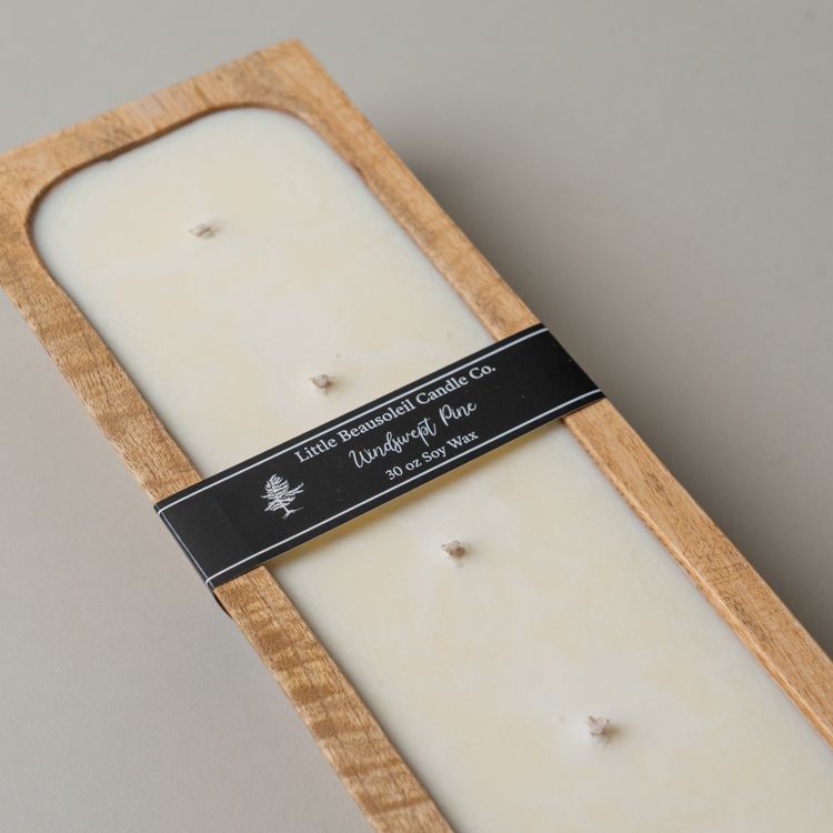 Little Beausoleil 6 Wick Soy Wax Candle Bowl CHRISTMAS 2025 Little Beausoleil Candle Co. Windswept Pine