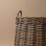 Round Rattan Basket with Handles basket Bacon Basketware (Faire)