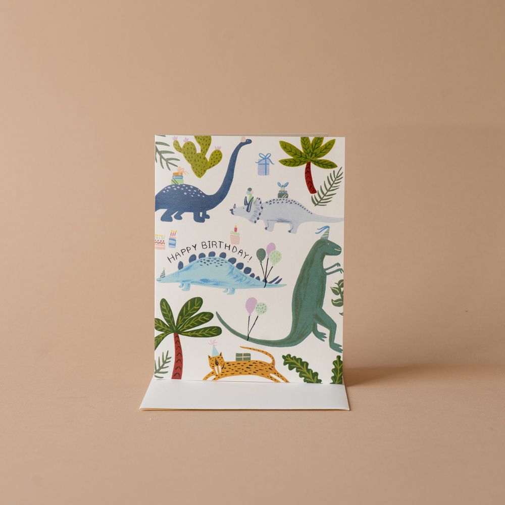 Dinosaur Birthday Card greeting card Inkwell Cards (Faire)