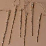 Mercury Glass Icicle Ornament Set