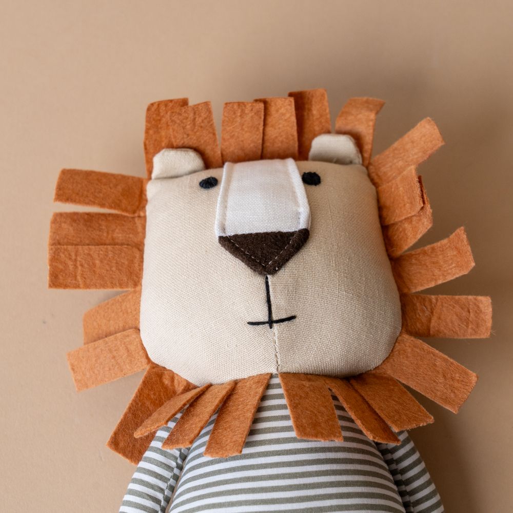 Striped Pyjamas Lion FINNBIRD - stuffed toy Banks-Lyon Botanical (Faire)