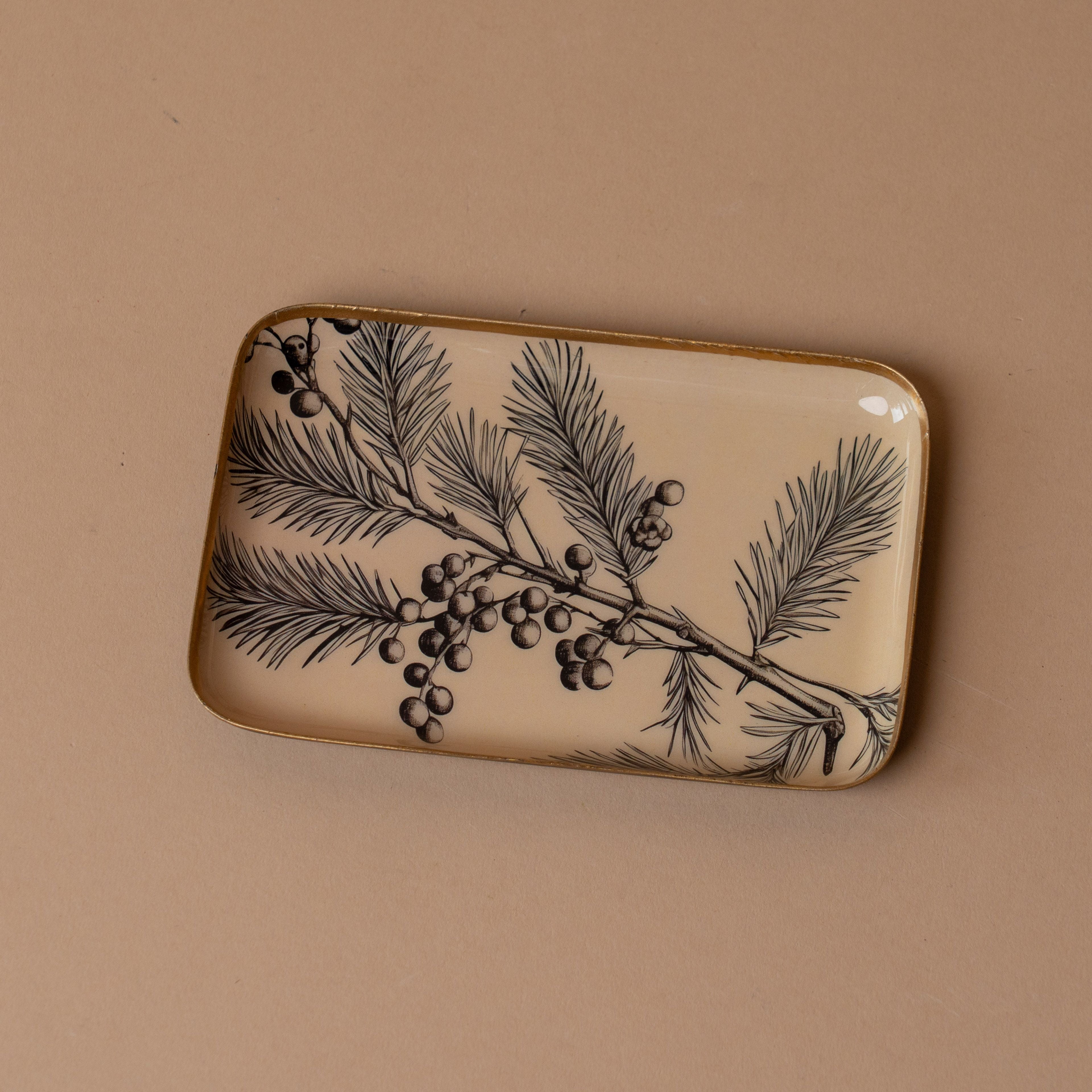 Winterberry Enamelled Tray