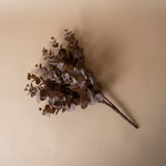 Faux Brown Eucalyptus Bush faux stem Tri W Imports