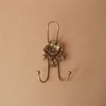 Flower Hook with Antique Gold Finish wall hook Vagabond Vintage (Faire) Style 2