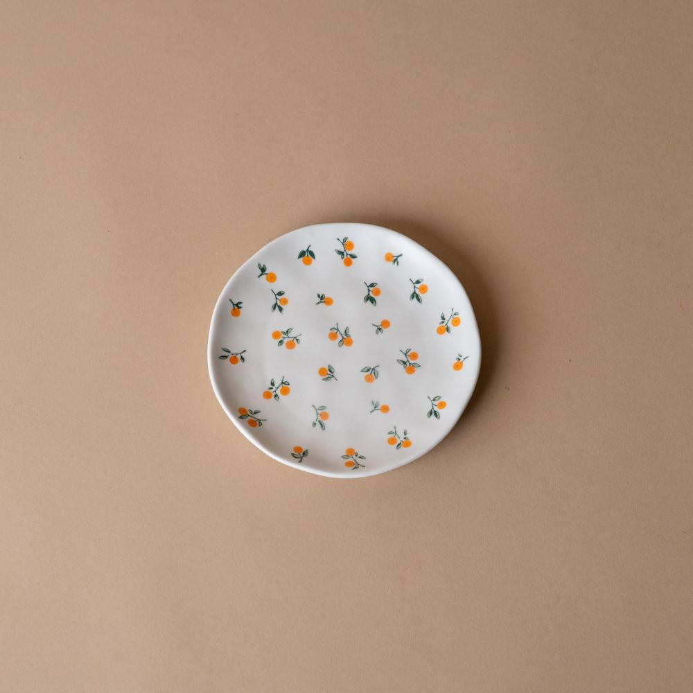 Tiny Oranges Appetizer Plate plate Abbott Collection