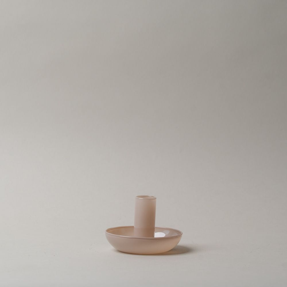 Simple Glass Candle Holder candle holder Abbott Collection Taupe