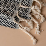 Striped Turkish Hand Towel with Tassel hand towel Pokoloko