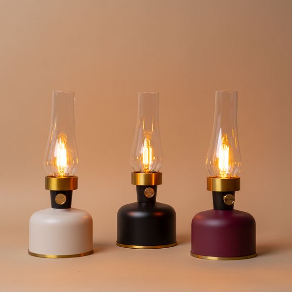 Mini LED Chimney Lantern Lamp Table Lamps Abbott Collection