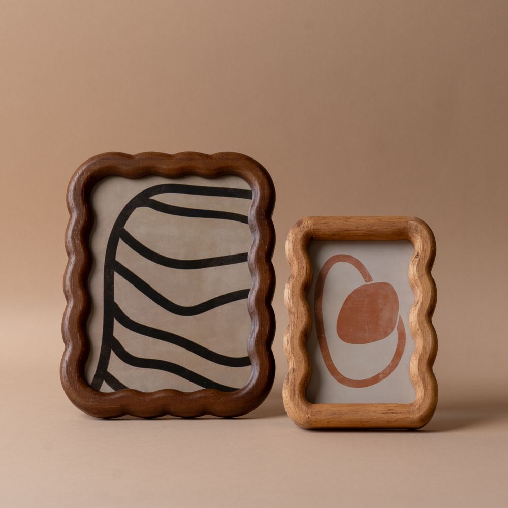 Curved Rubberwood Photo Frame picture frame Creative Co-op (DYA)
