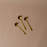 Gold Finish Floral Spoon Set spoon Creative Co-op (DYA)