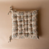 Floral Block Print Chair Cushion pillow Indaba