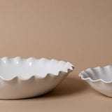 Organic Ruffle Edge Stoneware Dining Collection dinnerware Indaba