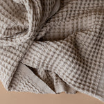 Waffle Throw Blanket with Fringe blanket Brunelli (ShopZio)