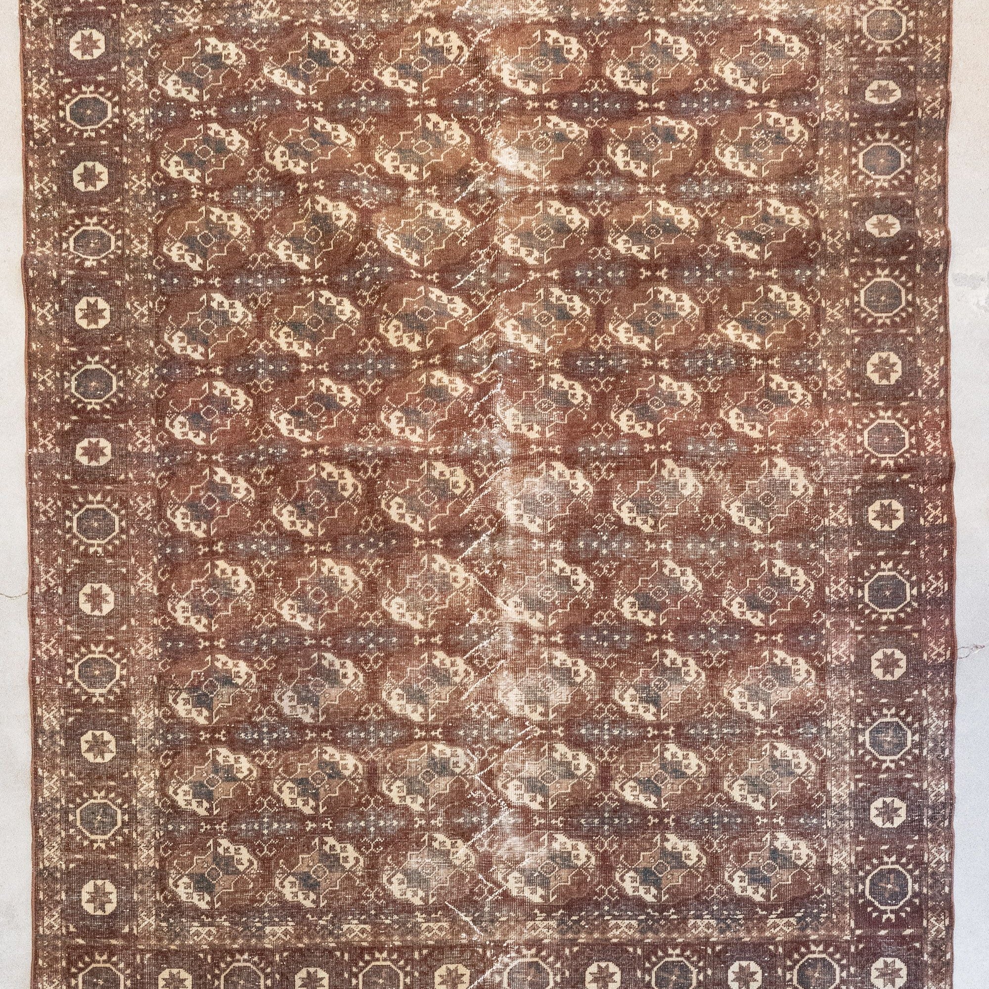 Vintage Turkish Oushak 9'4" x 7'2" VINTAGE - rug Rug & Weave Rugs