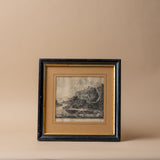 Antique Framed Sketch - 1800's VINTAGE - artwork Hauer Market No. 2