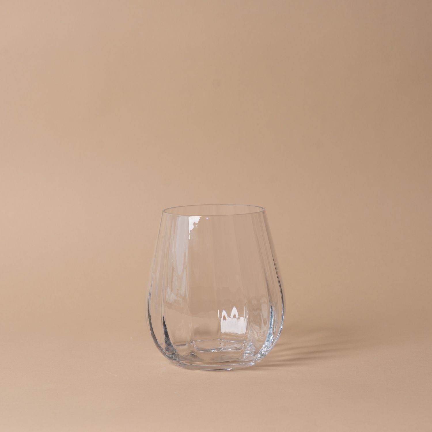 Round Ridged Glass Vase vase Abbott Collection