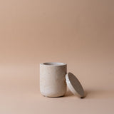 Travertine Jar with Lid