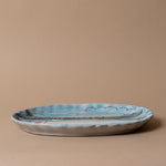 Stoneware Scallop Fisherman Dish dish Creative Co-op (DYA)