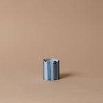 Scalloped Stoneware Matchstick Holder matches Creative Co-op (DYA) Stripe