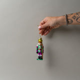 Glass Nutcracker Ornament CHRISTMAS 2025 Abbott Collection Green