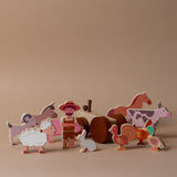 Wooden Farm Play Set FINNBIRD - toy QToysUSA (Faire)