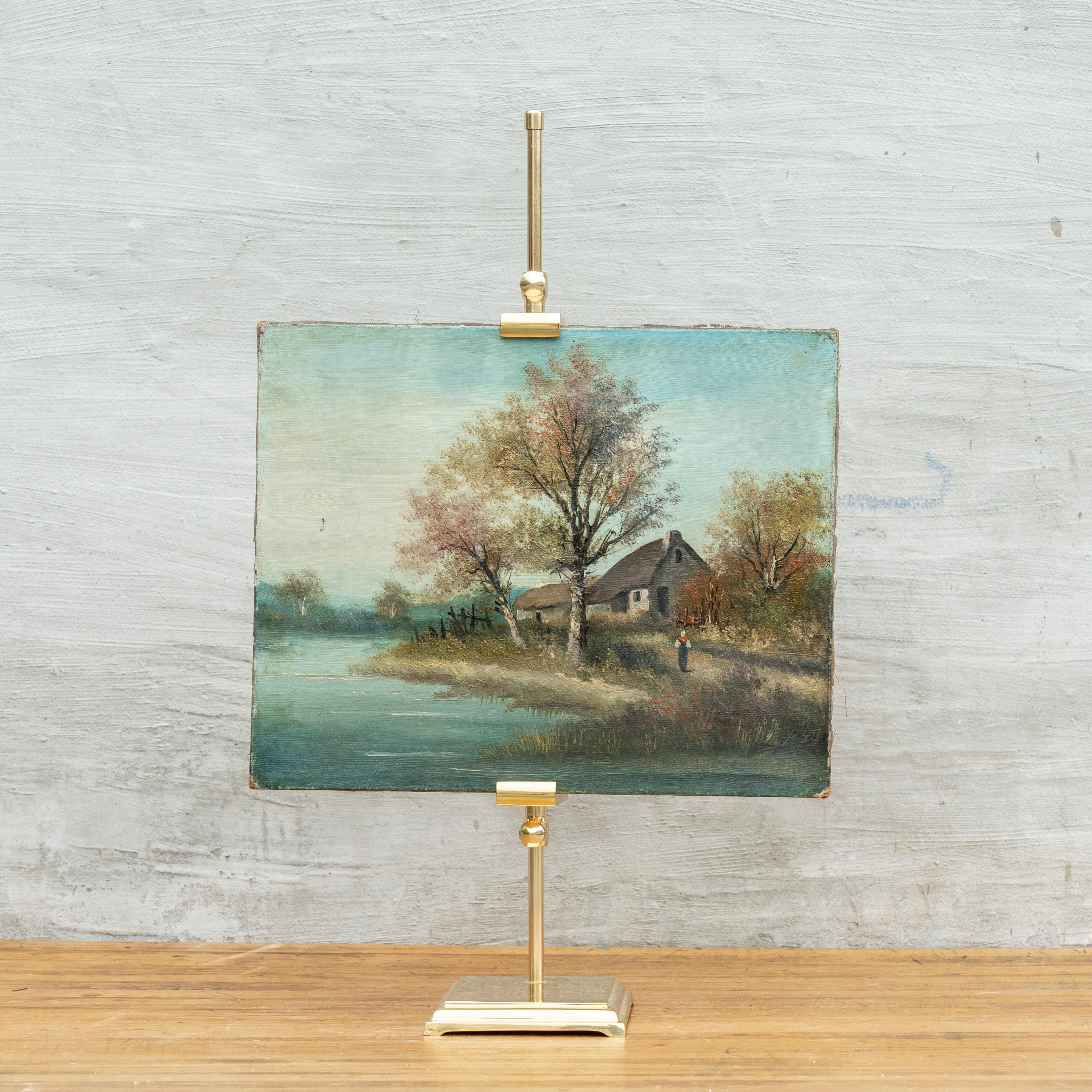 Antique French Painting No. 1 ARTWORK - vintage painting Hauer Market